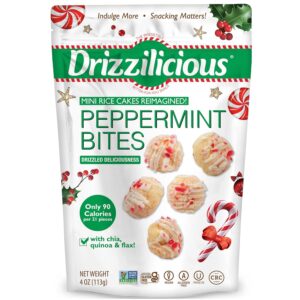 Drizzilicious Mini Rice Cakes Peppermint Bites 4oz 12ct